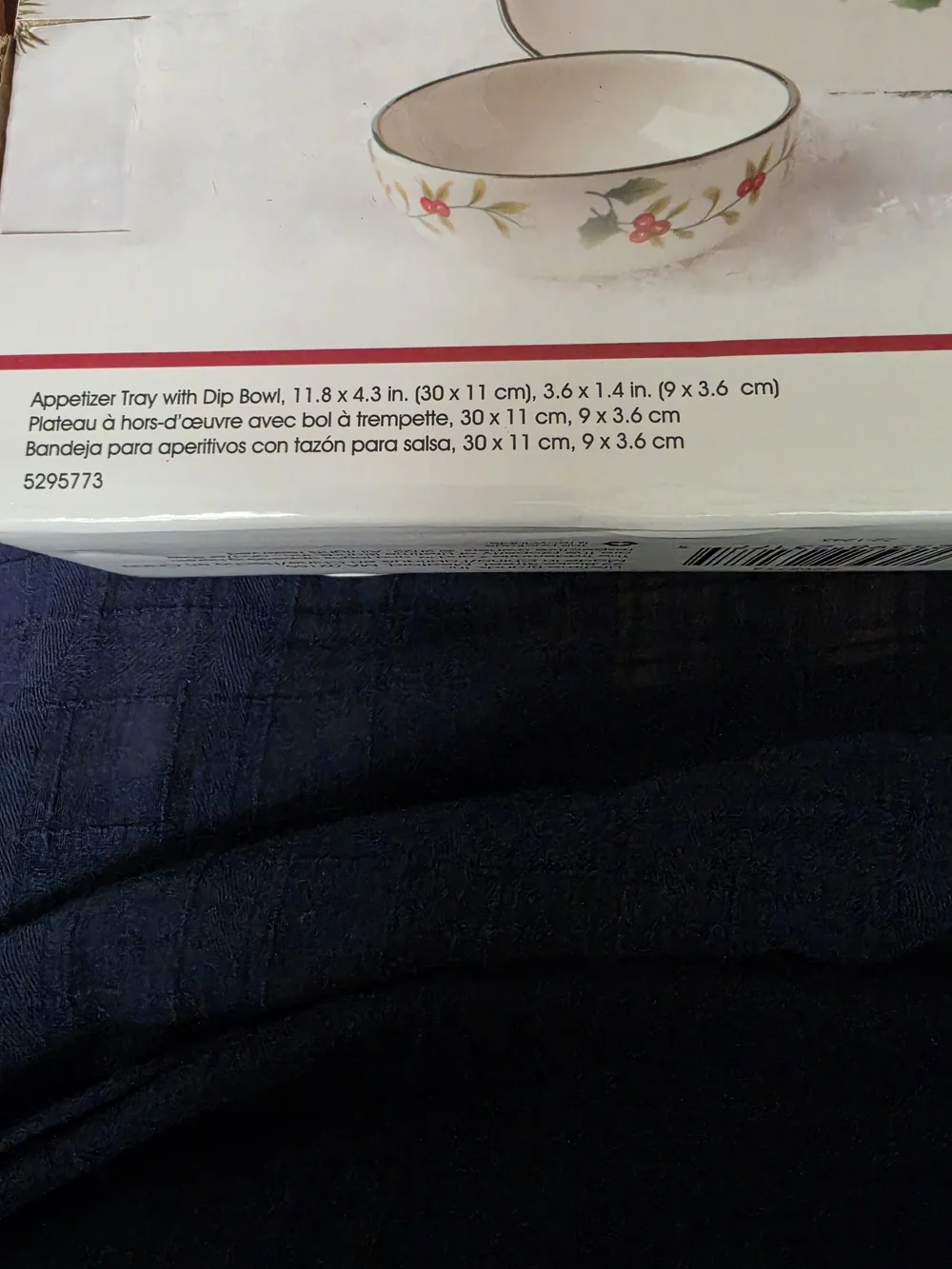 Winterberry Pfaltzgraff Holiday Appetizer With Bowl